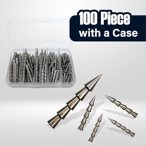 Reaction Tackle Tungsten Nail Weights for Bass Fishing - Insert Sinkers for Wacky Rig, Neko Rig and Soft Plastic Lures - Freshwater and Saltwater - 25-Pack - size: 1/32 Oz