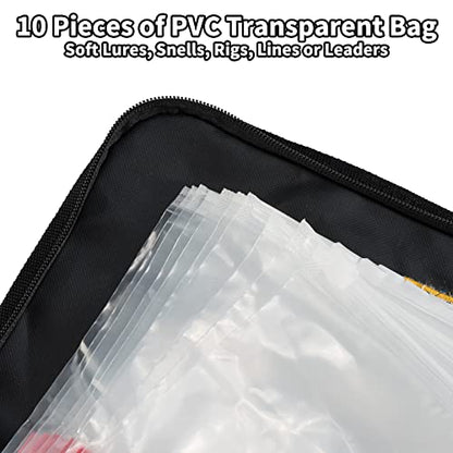 Dr.Fish Soft Bait Binder with Lure Binder Bag Lure Cover Bag Waterproof Tacke Storage Organizer