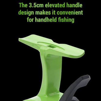 Lixada Wire Cup Ice Fishing Reel Plastic Line Speed Adjustable 2.8:1High Speed Ratio, Raft Fishing Wheel Lightweight Front Fishing Reel for Ice Fishing, Left/Right Hand - color: Left Hand