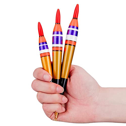 QualyQualy Led Lighted Bobbers Fishing Floats and Bobbers Light Up Bobbers Night Lighted Bobbers for Night Fishing 1/8oz 1/4oz 3/8oz 3Pcs - color: 3Pcs Size 2