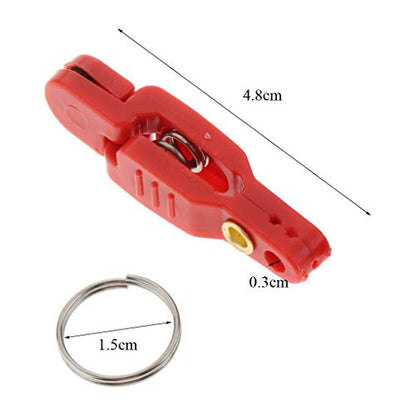Line Clip Snap Weight Release Clip for Offshore Fishing Planer Board Kite Heavy Tension Snap Release Clip Downriggers Outrigger Release Clips - style: 7pcs Red
