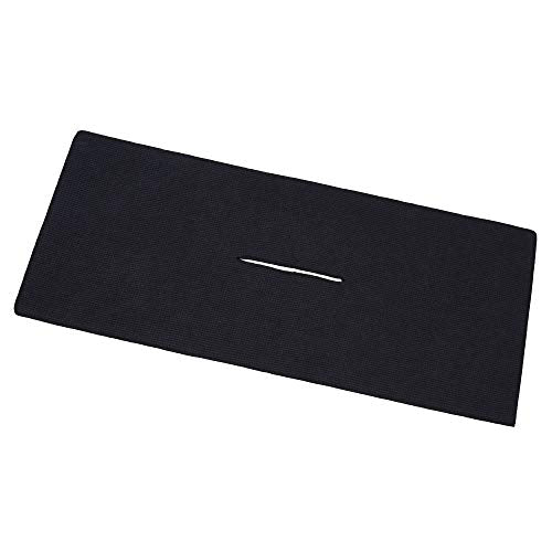 Mile High Life | Pro Tour Caddy Towel | 17" x 40" with 8" Center Slit | Premium Microfiber Waffle Texture - color: Black, size: 17" x 40"