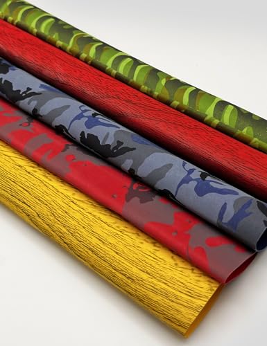 Accering Soft Fishing Rod Handle Shrink Wrap (φ35mm, Red Camo) | L1.64 ft, Shrink Ratio: 1.8:1. Ideal for Bike aero bars, hockey stick grip. - color: Red Camo, size: φ35mm, L1.64 ft