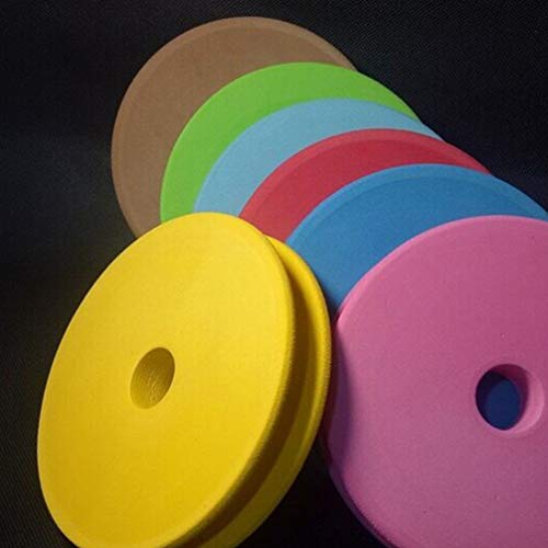 SEWACC Fishing Line Spool Holder 10 Pack Foam Winding Plates Large 3.74 X 3.74 X 0.59 in Line Storage for Separating Different Diameter Fishing Wire Outdoor Accessory