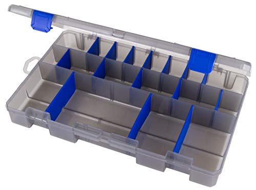 Flambeau Outdoors Zerust MAX 5003ZM Tuff Tainer - Partial Bulk Storage Compartment Section, 25 Compartments and 15 Removable Dividers 14.25" L x 9.125" W x 2" D Fishing and Tackle Storage Utility Box - size: 5003ZM - 14.25" x 9.125" x 2"