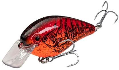 Strike King KVD 1.5 Hard Knock Fishing Lure, 3/8 oz, 3D Lifelike Eyes - color: Chili Craw, size: 3/8oz
