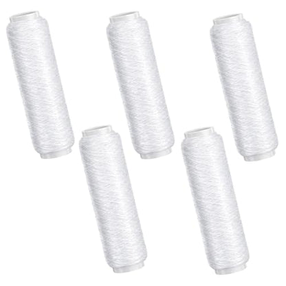 5 Pcs Fishing Bait String, Nylon Invisible Fishing Thread Elastic Clear Fishing Line 0.2mm 820FT Per Spool Stretchy Fish Wire for Salmon Sturgeon Catfish Bass