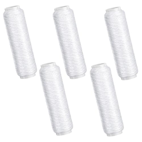 5 Pcs Fishing Bait String, Nylon Invisible Fishing Thread Elastic Clear Fishing Line 0.2mm 820FT Per Spool Stretchy Fish Wire for Salmon Sturgeon Catfish Bass