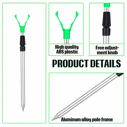 6 Pcs Extendable Fishing Rod Holder for Ground Fishing Pole Holders Surf Catfish Rod Holder for Bank Ground Sand - style: Classic Style