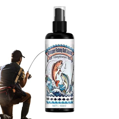 Fishing Liquid Bait 100ml Angling Spraying Solution | Fishing Scent Attractant for Bass Catfish Trout Carp Walleye Pike Lake Pond River Reservoir Saltwater