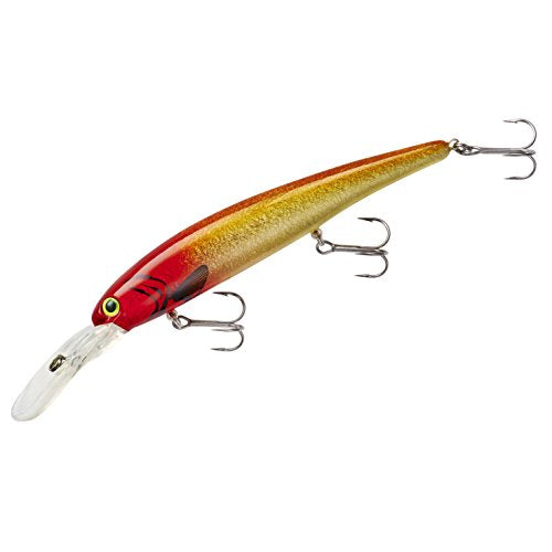 BANDIT LURES Walleye Deep Minnow Jerkbait Fishing Lure, Fishing Accessories, Dives ro 27-feet Deep, 4 3/4', 5/8 oz, Clown, (BDTWBD230)