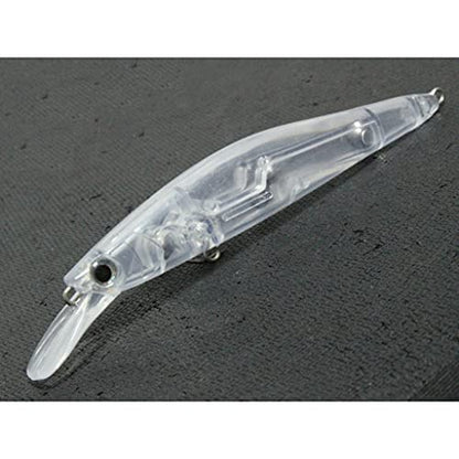 10 Blank Unpainted Minnow Crankbait Topwater Lipless Jerkbait Fishing Lures V3 - color: UPM673P10