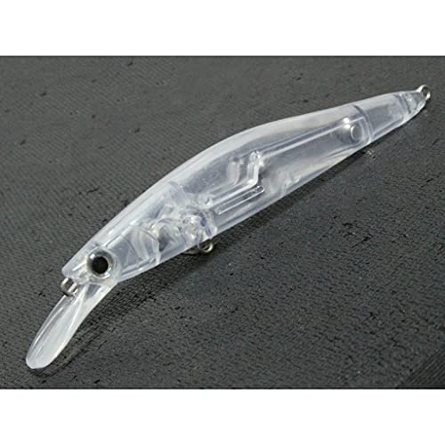 10 Blank Unpainted Minnow Crankbait Topwater Lipless Jerkbait Fishing Lures V3 - color: UPM673P10