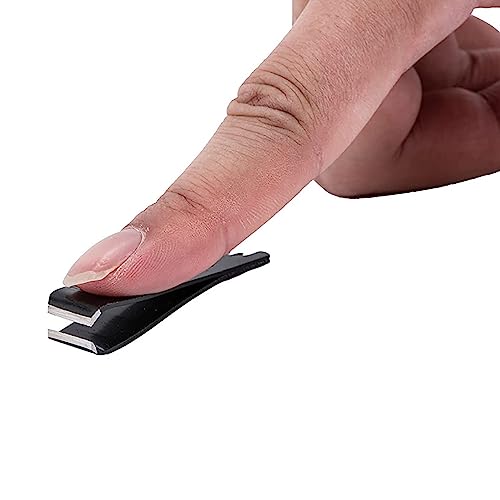 2PCS Black Stainless Steel Fishing Line Clipper Fishing Line Nipper Cutter Clipper with Hook Eye Cleaner Pin Fishing Stainless Steel Tool Black Fishing Nipper Line Cutter Cutting Tool