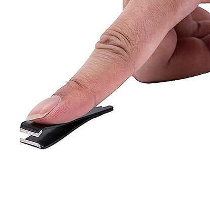 2PCS Black Stainless Steel Fishing Line Clipper Fishing Line Nipper Cutter Clipper with Hook Eye Cleaner Pin Fishing Stainless Steel Tool Black Fishing Nipper Line Cutter Cutting Tool