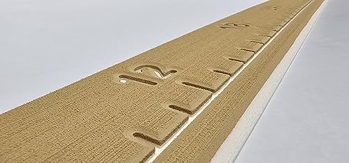 SeaDek Fish Ruler | Next Level | 36 inch Fish Measurement Tool | Perfect for Boats and Kayaks | Camel over Beach - color: Camel/Beach Sand