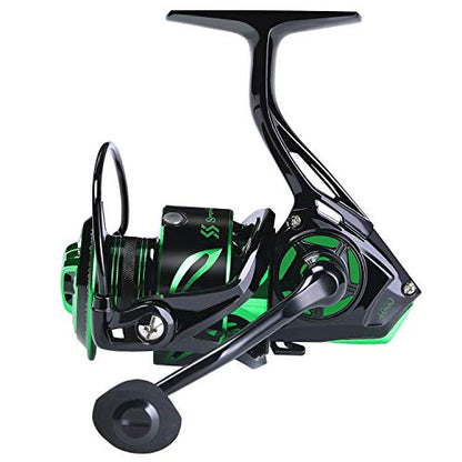 Sougayilang Fishing reels Light Weight Saltwater Spinning Reel - 39.5 LB Carbon Fiber Drag,12+1 BB Ultra Smooth All Aluminum Inshore Reel - size: 4000