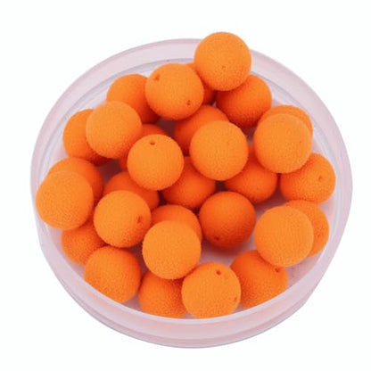 30PCS/Box Carp Fishing Foam Soft Pellets Baits – Floating Boilies Ball Lure for Hair Rigs & Feeder, Freshwater & Saltwater Carp Fishing - color: Orabnge 10mm