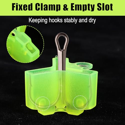 80 Pcs Fishing Treble Hook Covers, 4 Size Fishing Hook Protectors Treble Hooks Bonnets (Yellow and White)
