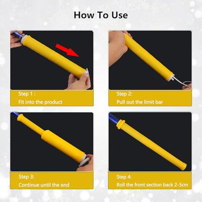 Cold Shrink Handle Wrap, 4.7/6.7/9.4in Cold Shrink Handle Cover Tube,Insulation Non-Slip Waterproof to Fishing Rods, Rackets and Hand Tools - color: Red, size: 12cm/4.72in