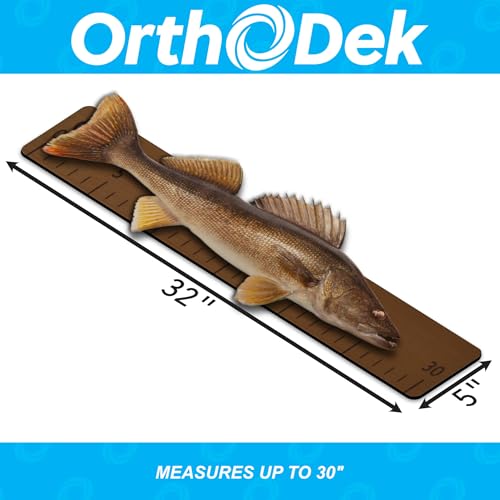 30" Fish Ruler for Boats, Laser Engraved Peel and Stick EVA Foam Fish Measuring Board, Fishing Measurement Tape for Fishing Boats, Yachts, Kayaks - color: Mocha