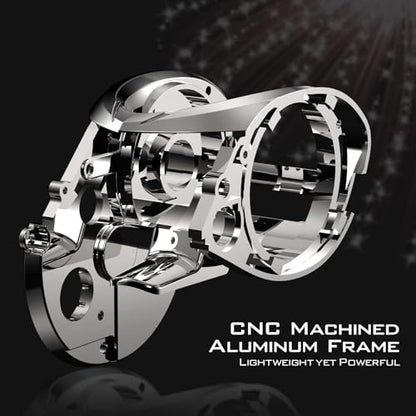 KastKing Speed Demon Elite Fishing Reel, World's Fastest 10.5:1 Gear Ratio/Deadbolt Baitcasting Reel, 10+1 Shielded Stainless Steel BB, CNC Lightweight Aluminum Frame, Available in Skipping Version - color: Skipping- Shallow Spool- 8.6:1- Left
