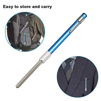 Retractable Knife Sharpener - 1 PC, Portable Diamond Grit Steel Knife Sharpening Stone Rod Pen Shape Knife Blade Sharpener Stick for Kitchen Knife and Outdoor Fish Hook
