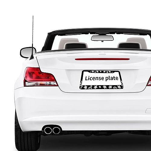 Sea Turtle License Plate Frame-2Pcs Black Background Turtle License Plate Frames Car Accessorie Aluminium Metal Sea Life Themed License Plate Holder For Men/Women Fits U.S Standard Vehicle With Screws - color: turtles