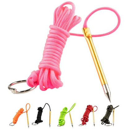 Fish Stringers – 10- & 20-Foot Lengths – 30+ Colors to Choose from! - color: Neon Pink, size: 20 feet