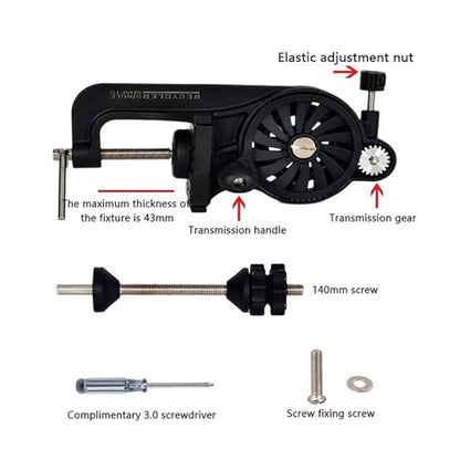 Fishing Line Spooler Portable Table Clamp Fishing Line Winder Adjustable Fishing Reel Line Spooler Machine for Thick/Thin Rods