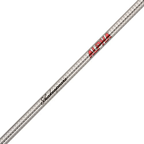 Shakespeare Alpha Medium 6' Low Profile Fishing Rod and Bait Cast Reel Combo (2 Piece),Black, White
