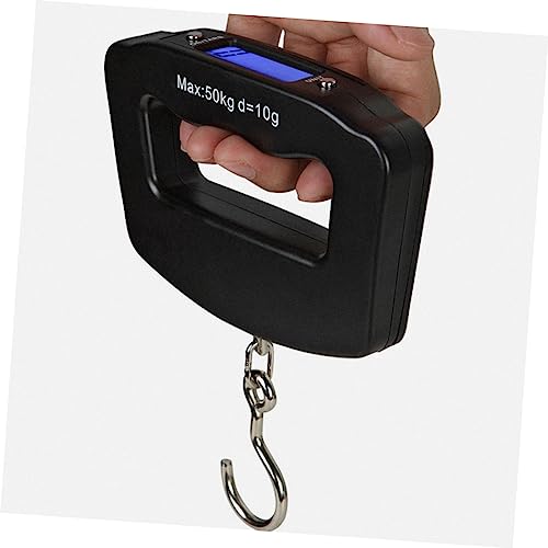 BESPORTBLE Portable 50kg Digital Scale LCD Display Waterproof Hanging Weight Scale for Fishing and Travel Handheld Food 10g Accuracy