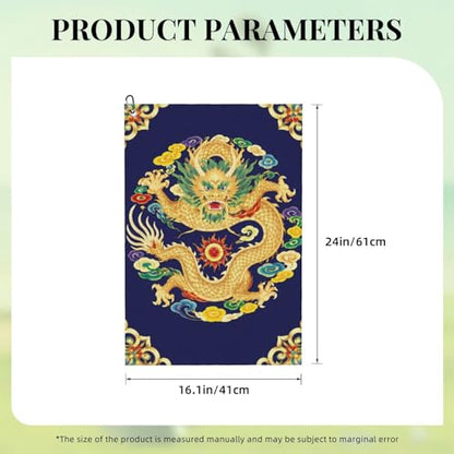 Dragon Navy Blue Golf Towel 16" X 24" with Clip Golfer Bags Accessories Gifts - color: Dragon Navy Blue