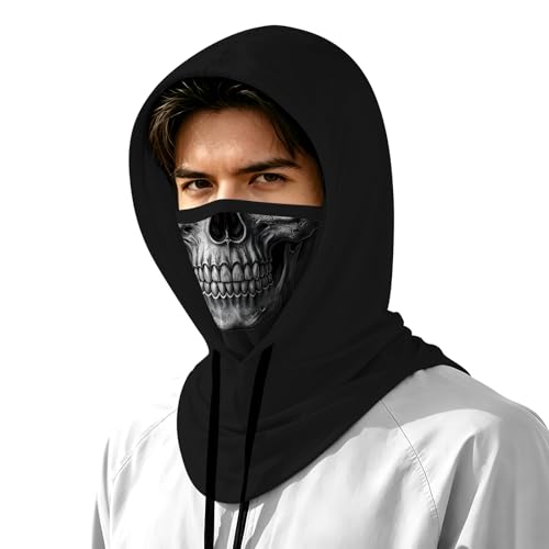 Skull Balaclava Hat for Women Men Sun UV Protection Summer Cooling Full Face Mask Cycling Hiking Fishing Outdoor Sports - color: Skull 01