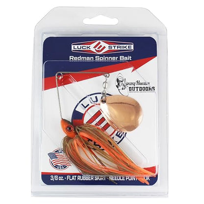 Redman Spinner Bait by Jimmy Houston, 3/8 Ounce Colorado Spinnerbait - color: Orange/Brown