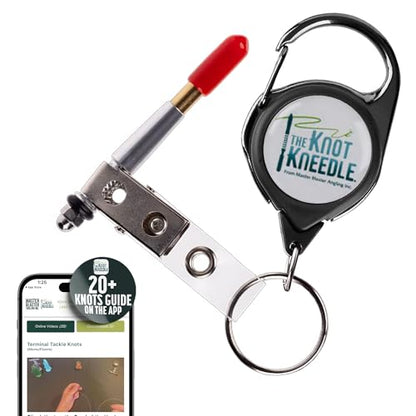 KNOT KNEEDLE - Fishing Knot Tying Tool, Fish Hook Tying Tool, Fish Knot Tying Tool, for Hooks & Lines, Fishing Gear & Accessories - Single with Zinger