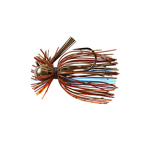 War Eagle Heavy Finesse Jig Bass Fishing Lure - color: Pond Scum Perch, size: 1/2 oz