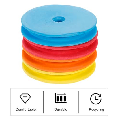 Angoily Large Foam Fishing Line Spools 3.74X0.59 Inch Bobbin Holder for Fishing Line Storage and Organization 10-Pack