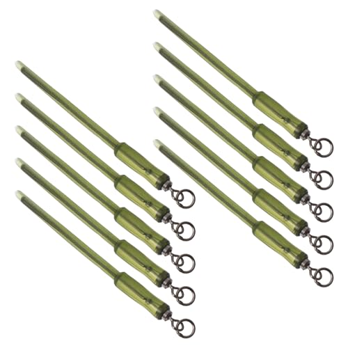 Toddmomy 10pcs Heavy-Duty Carp Fishing Rolling Swivels Portable Fishing Accessory Compact Connector for Various Methods Outdoor Tackle Small Flexible Links