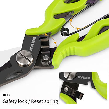 kaba Mini Fish Lip Gripper Set, 5inch Fishing Pliers,Fishing Grabber Clip,Multifunction Fishing Pliers Saltwater Fishing Gripper Fishing Gear Tackle