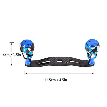 Lixada Carbon Fiber Fishing Reel Handle Baitcasting Trolling Reel Rocker Left Right Fishing Reel Crank Accessory
