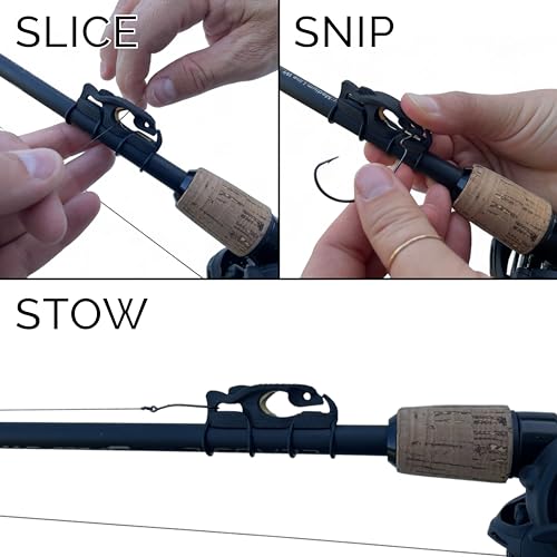 FinMan Multitool & Stow | Rod Mounted Line Cutter & Hook Keeper for Tackle Changes | Prevent Tangles, Keep Hooks Safe and Sharp, and Secure Weights | Easy to Install & Made in The USA - color: MultiTool - Freshwater
