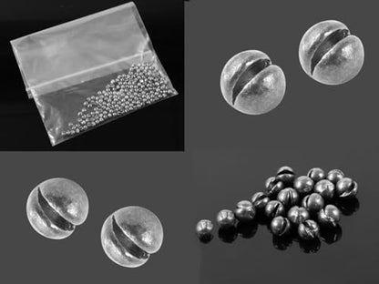 Split Shot Fishing Weights Fishing Sinkers Lead Split Shot Fishing Weights Sinkers Split Shot Sinkers for Fishing -Space Sinker 500Pcs - color: 1.5G / 0.0033LB