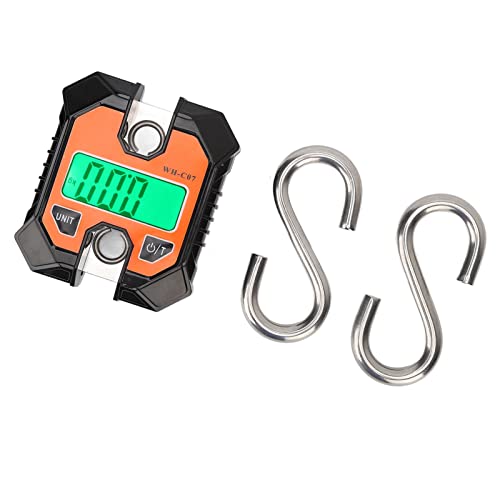 Karlak Electronic Digital Fishing Scale with LCD Display Compact Portable 0.2kg to 100kg Hook Scale
