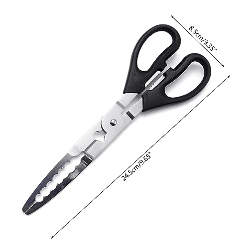 Multifunction Scissors Fishing Plier Scissor Braid Line Lure Cutter Hook Remover Tackle Tool Cutting Fish Tongs Stainless Steel Multi Functional Equipment Accessory
