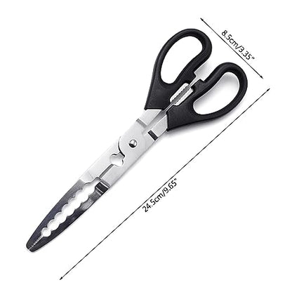 Multifunction Scissors Fishing Plier Scissor Braid Line Lure Cutter Hook Remover Tackle Tool Cutting Fish Tongs Stainless Steel Multi Functional Equipment Accessory