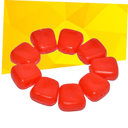 Toyvian 50Pcs Artificial Corn Fishing Lures Red Soft Baits for Carp and Bream Freshwater Saltwater Use Reusable PVC Material Simulation Floating Baits with Sweet Corn Scent for Rivers
