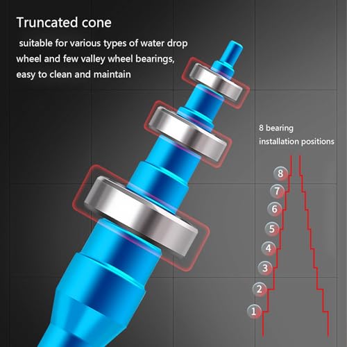 Professional Fishing Reel Maintenance Tool Set Aluminum Alloy for Fishing Reel Baitcasting Reel and Round Reel Repair - color: Blue