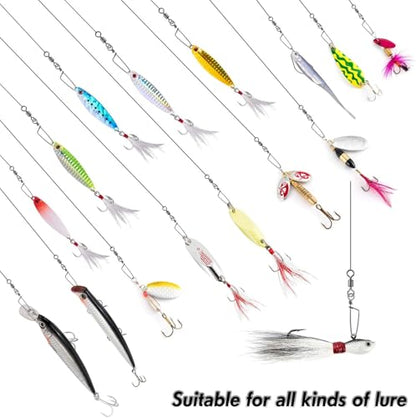 Dr.Fish 30 Pack Barrel Snap Swivels, Barrel Swivels Fishing Tackle Crane Rolling Coast Lock Snap Lure Leader Line Connector Fresh&Saltwater - size: #3/0-154LB-30 Pack
