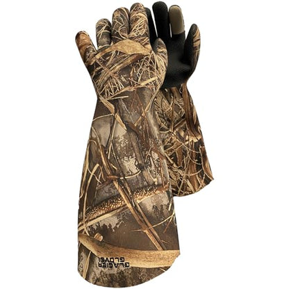 Glacier Glove Unisex Decoy Waterproof Neoprene Winter Fishing Glove | Flexible Secure Grip Palm, Fleece Lined, Outdoor Elbow Length Handwear - size: XX-Large